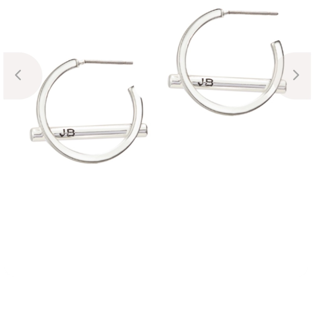 Jenny Bird Silver Hoop Earrings